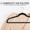 imageHOUSE DAY Pink Velvet Hangers 100 Pack Premium NonSlip Felt Clothes Hangers Sturdy Heavy Duty Coat Durable Hanger for Suits Space Saving with No Hanger Mark 360 Swivel Rotating Rose Gold HookBlack