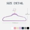 imageHOUSE DAY Pink Velvet Hangers 100 Pack Premium NonSlip Felt Clothes Hangers Sturdy Heavy Duty Coat Durable Hanger for Suits Space Saving with No Hanger Mark 360 Swivel Rotating Rose Gold HookLtpurple