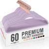 imageHOUSE DAY Pink Velvet Hangers 100 Pack Premium NonSlip Felt Clothes Hangers Sturdy Heavy Duty Coat Durable Hanger for Suits Space Saving with No Hanger Mark 360 Swivel Rotating Rose Gold HookLtpurple