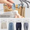 imageHOUSE DAY Velvet Hangers with Adjustable Clips 20 Pack NonSlip Suit Organizer with 360 Hook  Heavy Duty Hanger for Pants Skirts Blouses Dresses  Outfit Hangers AllSeason Space Saver IvoryGray