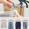 imageHOUSE DAY Velvet Hangers with Adjustable Clips 20 Pack NonSlip Suit Organizer with 360 Hook  Heavy Duty Hanger for Pants Skirts Blouses Dresses  Outfit Hangers AllSeason Space Saver IvoryBlack