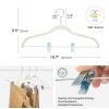 imageHOUSE DAY Velvet Hangers with Adjustable Clips 20 Pack NonSlip Suit Organizer with 360 Hook  Heavy Duty Hanger for Pants Skirts Blouses Dresses  Outfit Hangers AllSeason Space Saver IvoryIvory
