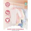 imageHOUSE DAY Premium Velvet Baby Hangers 60 Pack 114 Kids Velvet Hangers Sturdy Baby Hangers for Closet Pink Baby Clothes Hangers Toddler Hangers Infant Children Non Slip Hanger for Nursery Use