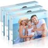imageHOUSE DAY Acrylic Picture Frames 5x7 6 Pack Magnetic 5x7 Picture Frame Double Sided Clear 5 x 7 Photo Frame with Microfiber Cloth Frameless FreeStanding 5x7 Frame Gift for Desktop Display5x73 Pack