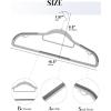 imageHOUSE DAY Plastic Hangers 100 Pack White Clothes Hangers with Non Slip Purple TPR Grip Heavy Duty Coat Hanger with 360 Swivel Hook Slim Hanger Space Saving for Closet Ideal for Shirt Suit PantGray  Dark Gray