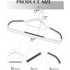 imageHOUSE DAY Plastic Hangers 100 Pack White Clothes Hangers with Non Slip Purple TPR Grip Heavy Duty Coat Hanger with 360 Swivel Hook Slim Hanger Space Saving for Closet Ideal for Shirt Suit PantWhiteblack