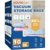 imageHOUSE DAY 10 Medium Vacuum Seal Bags For Clothing Travel 80 Space Saving Travel Vacuum Bags with Electric Pump Vacuum Storage Bags For Clothes Blankets Moving Camping Toys Reusable ampamp Durable10 JumboE PUMP