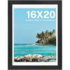 imageHOUSE DAY 12x16 Poster Frame MDF Wood and Polished Plexiglass 12x16 Frame for Horizontal or Vertical Wall Mounting 12 x 16 Frames Picture Frames 16x12 Black for Large Size Picture 3 PackBlack 1Pack