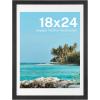 imageHOUSE DAY 12x16 Poster Frame MDF Wood and Polished Plexiglass 12x16 Frame for Horizontal or Vertical Wall Mounting 12 x 16 Frames Picture Frames 16x12 Black for Large Size Picture 3 PackBlack 1Pack