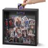 imageHOUSE DAY 8x8 Travel Shadow Box with Slot Top Loading Adventure Archive Boxes for Memories Life in A Box Travel Frame for Photos Collectibles Sports Card Wine Corks BlackBlack