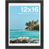 imageHOUSE DAY 12x16 Poster Frame MDF Wood and Polished Plexiglass 12x16 Frame for Horizontal or Vertical Wall Mounting 12 x 16 Frames Picture Frames 16x12 Black for Large Size Picture 3 PackBlack 1Pack