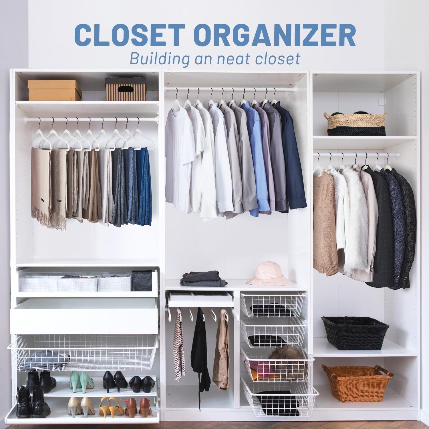 imageHOUSE DAY Black Velvet Hangers 120 Pack Non Slip Felt Hanger Slim Velvet Clothes Hangers for Suits Shirt Heavy Duty Coat Hanger for ClosetWhite