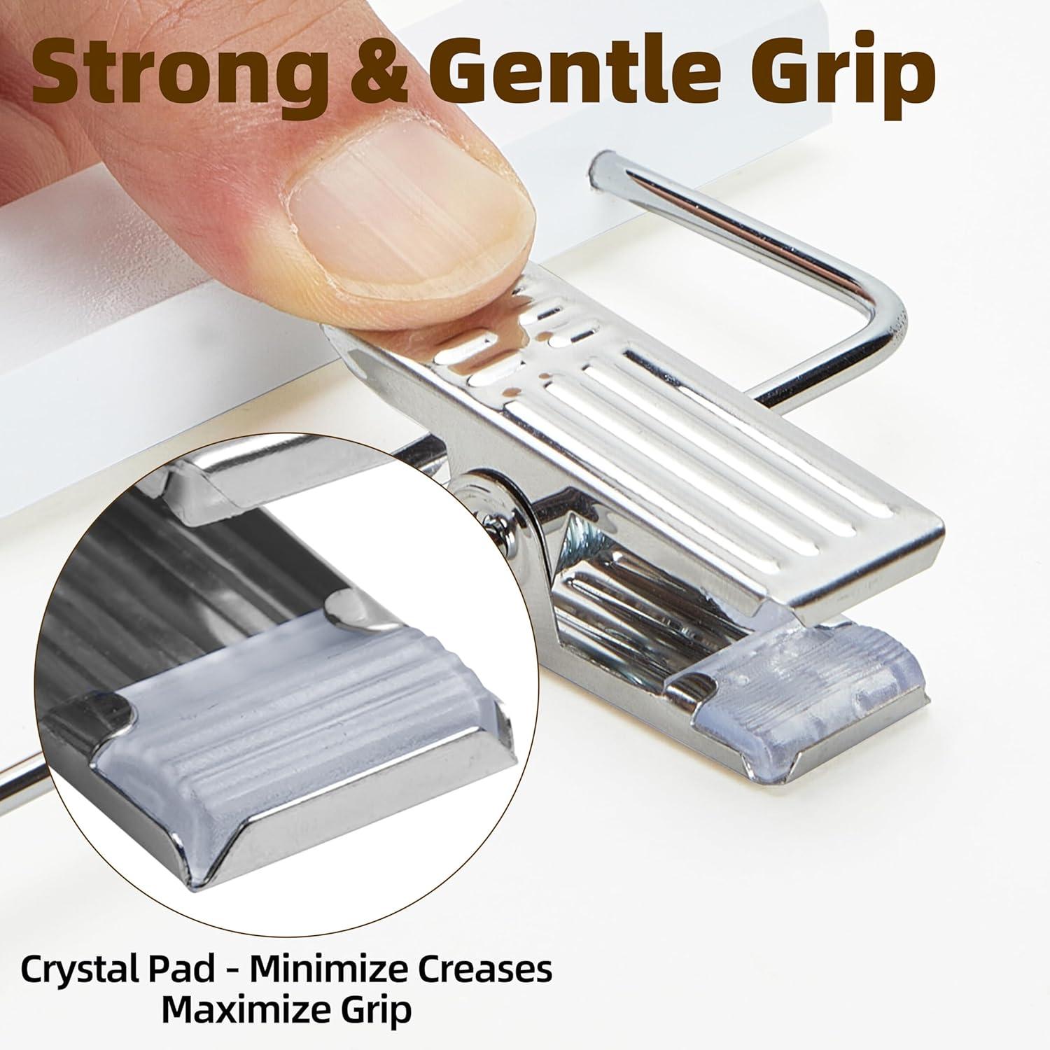 imageHOUSE DAY Premium Wooden Pants Hangers 50 Pack Solid Lotus Wood Skirt Hangers with 2Adjustable Clips Heavy Duty ampamp Anti Slip Wood Bottom Hanger for Slacks Jeans Trousers Shorts NaturalWhite