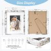 imageDistressed White 5x7 Picture Frame Picture Frames 5x7 Wooden Picture Frames with Real Glass Rustic 5 x 7 Photo Frame for Wall or Tabletop Display Picture 4x6 with Mat or 5x 7 Without Mat 5 PackDistressed White
