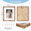 imageDistressed White 5x7 Picture Frame Picture Frames 5x7 Wooden Picture Frames with Real Glass Rustic 5 x 7 Photo Frame for Wall or Tabletop Display Picture 4x6 with Mat or 5x 7 Without Mat 5 PackRustic Brown