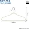 imageHOUSE DAY Black Velvet Hangers 120 Pack Non Slip Felt Hanger Slim Velvet Clothes Hangers for Suits Shirt Heavy Duty Coat Hanger for ClosetWhite