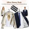 imageHOUSE DAY Quality Plastic Clothes Hangers 24 Pack  Super Heavy Duty 18lb Capacity Thick Strong Closet Hangers White for Adult Clothing  Durable for Coats Jackets Jeans PantsBlack