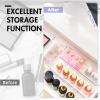 imageHOUSE DAY Desk Drawer Organizer Bins 8 PCS 932quot Clear Drawer Organizers with Silicone Pads Vanity Organizers and Storage Non Slip Plastic Drawer Organizer for Makeup Bathroom Kitchen Office4 Pack 9x3x2