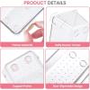 imageHOUSE DAY Desk Drawer Organizer Bins 8 PCS 932quot Clear Drawer Organizers with Silicone Pads Vanity Organizers and Storage Non Slip Plastic Drawer Organizer for Makeup Bathroom Kitchen Office24 Pcs