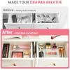 imageHOUSE DAY Desk Drawer Organizer Bins 8 PCS 932quot Clear Drawer Organizers with Silicone Pads Vanity Organizers and Storage Non Slip Plastic Drawer Organizer for Makeup Bathroom Kitchen Office24 Pcs