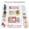 imageHOUSE DAY Desk Drawer Organizer Bins 8 PCS 932quot Clear Drawer Organizers with Silicone Pads Vanity Organizers and Storage Non Slip Plastic Drawer Organizer for Makeup Bathroom Kitchen Office24 Pcs