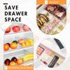 imageHOUSE DAY Desk Drawer Organizer Bins 8 PCS 932quot Clear Drawer Organizers with Silicone Pads Vanity Organizers and Storage Non Slip Plastic Drawer Organizer for Makeup Bathroom Kitchen Office6 Pack 9x6x2