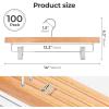imageHOUSE DAY Wooden Pants Hangers with Clips Solid Lotus Deluxe Wood Skirt Hangers Heavy Duty ampamp AntiRust Hook for WrinkleFree Slacks Skirts Jeans Space Saving for Closet 10 Pack NaturalNatural