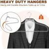 imageHOUSE DAY Quality Plastic Hangers 100 Pack  Heavy Duty NonVelvet Hangers with Non Slip Notches ampamp 360 Swivel Hook  Slim Space Saving Clothes Hangers Ideal for Coats Shirts Jackets Dresses GrayGray