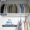 image:imageHOUSE DAY 10 Pack Closet Organizers and Storage with 5 Holes for Cascading Multipurpose Space Saving Hanger Organizer Closer Organizer for Closet Organization Dorm Room Essentials  Misty Blue