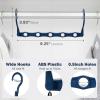 image:imageHOUSE DAY 10 Pack Closet Organizers and Storage with 5 Holes for Cascading Multipurpose Space Saving Hanger Organizer Closer Organizer for Closet Organization Dorm Room Essentials  Misty Blue