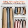 image:imageHOUSE DAY Pants amp Skirt Hangers  100 Pack Pants Hangers with NonSlip Big Clips  Black Plastic Hanger for Shorts Shirts Jeans Slacks Clothes  Durable Slim amp Space Saving  12 Inch10black