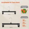 image:imageHOUSE DAY Pants amp Skirt Hangers  100 Pack Pants Hangers with NonSlip Big Clips  Black Plastic Hanger for Shorts Shirts Jeans Slacks Clothes  Durable Slim amp Space Saving  12 Inch10black