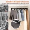 image:imageHOUSE DAY Pants amp Skirt Hangers  100 Pack Pants Hangers with NonSlip Big Clips  Black Plastic Hanger for Shorts Shirts Jeans Slacks Clothes  Durable Slim amp Space Saving  12 Inch12black