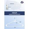 image:imageHOUSE DAY Black Plastic Hangers 40 Pack Plastic Clothes Hangers with Builtin Strap Hooks Space Saving Slim Hanger for Closet Organizers and Storage Durable Clothing Hanger for Shirts Blouses TopsWhite