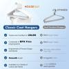 image:imageHOUSE DAY Heavy Duty Plastic Hangers 76 Pack  Ultra Thick White Clothes Hangers  Sturdy Hanger for Coat Jackets Jeans amp Suit Hanger for Closet  Dorm Apartment EssentialsWhite