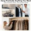 image:imageHOUSE DAY Heavy Duty Plastic Hangers 76 Pack  Ultra Thick White Clothes Hangers  Sturdy Hanger for Coat Jackets Jeans amp Suit Hanger for Closet  Dorm Apartment EssentialsBlack
