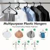 image:imageHOUSE DAY Heavy Duty Plastic Hangers 76 Pack  Ultra Thick White Clothes Hangers  Sturdy Hanger for Coat Jackets Jeans amp Suit Hanger for Closet  Dorm Apartment EssentialsBlack