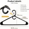 image:imageHOUSE DAY Heavy Duty Plastic Hangers 76 Pack  Ultra Thick White Clothes Hangers  Sturdy Hanger for Coat Jackets Jeans amp Suit Hanger for Closet  Dorm Apartment EssentialsBlack