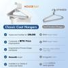 image:imageHOUSE DAY Heavy Duty Plastic Hangers 76 Pack  Ultra Thick White Clothes Hangers  Sturdy Hanger for Coat Jackets Jeans amp Suit Hanger for Closet  Dorm Apartment EssentialsWhite