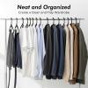 image:imageHOUSE DAY Heavy Duty Plastic Hangers 76 Pack  Ultra Thick White Clothes Hangers  Sturdy Hanger for Coat Jackets Jeans amp Suit Hanger for Closet  Dorm Apartment EssentialsBlack
