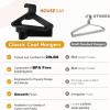 image:imageHOUSE DAY Heavy Duty Plastic Hangers 76 Pack  Ultra Thick White Clothes Hangers  Sturdy Hanger for Coat Jackets Jeans amp Suit Hanger for Closet  Dorm Apartment EssentialsBlack