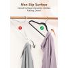image:imageHOUSE DAY Ivory Velvet Hangers 100 Pack  Non Slip Felt Hangers Closet Essentials Space Saving Hanger Gentle on Clothes Sturdy Shoulder DesignBlack