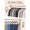image:imageHOUSE DAY Ivory Velvet Hangers 100 Pack  Non Slip Felt Hangers Closet Essentials Space Saving Hanger Gentle on Clothes Sturdy Shoulder DesignBlack