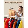 image:imageHOUSE DAY Ivory Velvet Hangers 100 Pack  Non Slip Felt Hangers Closet Essentials Space Saving Hanger Gentle on Clothes Sturdy Shoulder DesignBlack
