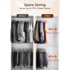 image:imageHOUSE DAY Ivory Velvet Hangers 100 Pack  Non Slip Felt Hangers Closet Essentials Space Saving Hanger Gentle on Clothes Sturdy Shoulder DesignBlack