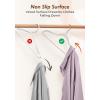 image:imageHOUSE DAY Ivory Velvet Hangers 100 Pack  Non Slip Felt Hangers Closet Essentials Space Saving Hanger Gentle on Clothes Sturdy Shoulder DesignIvory