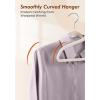 image:imageHOUSE DAY Ivory Velvet Hangers 100 Pack  Non Slip Felt Hangers Closet Essentials Space Saving Hanger Gentle on Clothes Sturdy Shoulder DesignIvory
