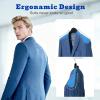 image:imageHOUSE DAY Wood Suit Hangers for Men 24 Pack Smooth Wide Shoulder Wooden Hangers with Non Slip Pant Holder Wide Hangers for Suits Coats Jackets Heavy Wide Clothes Hanger BlackBlack