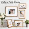 image:imageDistressed White 8x10 Picture Frame Picture Frames 8x10 Wooden Picture Frames with Real Glass Rustic 8 x 10 Photo Frame for Wall or Tabletop Display Picture 5x7 with Mat or 8x 10 Without Mat 1 PackRustic Brown