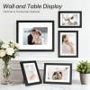 image:imageDistressed White 8x10 Picture Frame Picture Frames 8x10 Wooden Picture Frames with Real Glass Rustic 8 x 10 Photo Frame for Wall or Tabletop Display Picture 5x7 with Mat or 8x 10 Without Mat 1 PackRustic Black